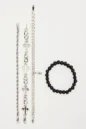 Can't Slow Down Bracelet Set - Silver - Image 2