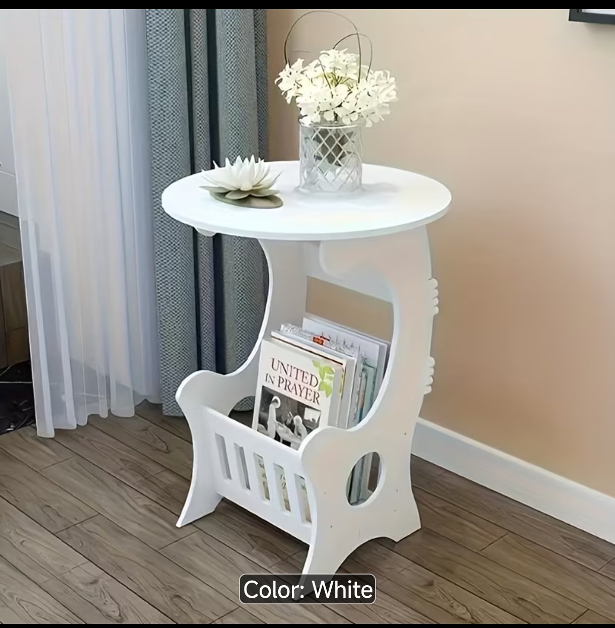 Multi-fonctional small nightstand , table for book and magazines - Image 3