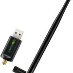 WiFi USB Bluetooth Adapter receiver with Antenna, 600Mbps Dual Band 2.4/5Ghz,
