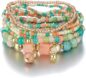 Beaded Bracelets for Women,Bohemian Stackable Style Multilayered Stretch Bracelets Friendship Jewelry Summer - Image 5