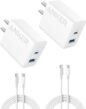 Anker iPhone 17/16 Charger,1-Pack 20W Fast USB C Charger Block, for iPhone 17/16/16 Pro Max/15 Series/iPad Pro and More (1 Pack & 1Cable) (Black and White)