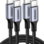 UGREEN USB C to USB C Cable, 100W 1-Pack USB C Charger Cable for iPhone 17/17 Air/17 Pro/17 Pro Max/16, MacBook Pro, iPad Pro, Dell XPS, Samsung Galaxy S25/S24/S23 Ultra, Switch, Pixel, 3.3FT Black