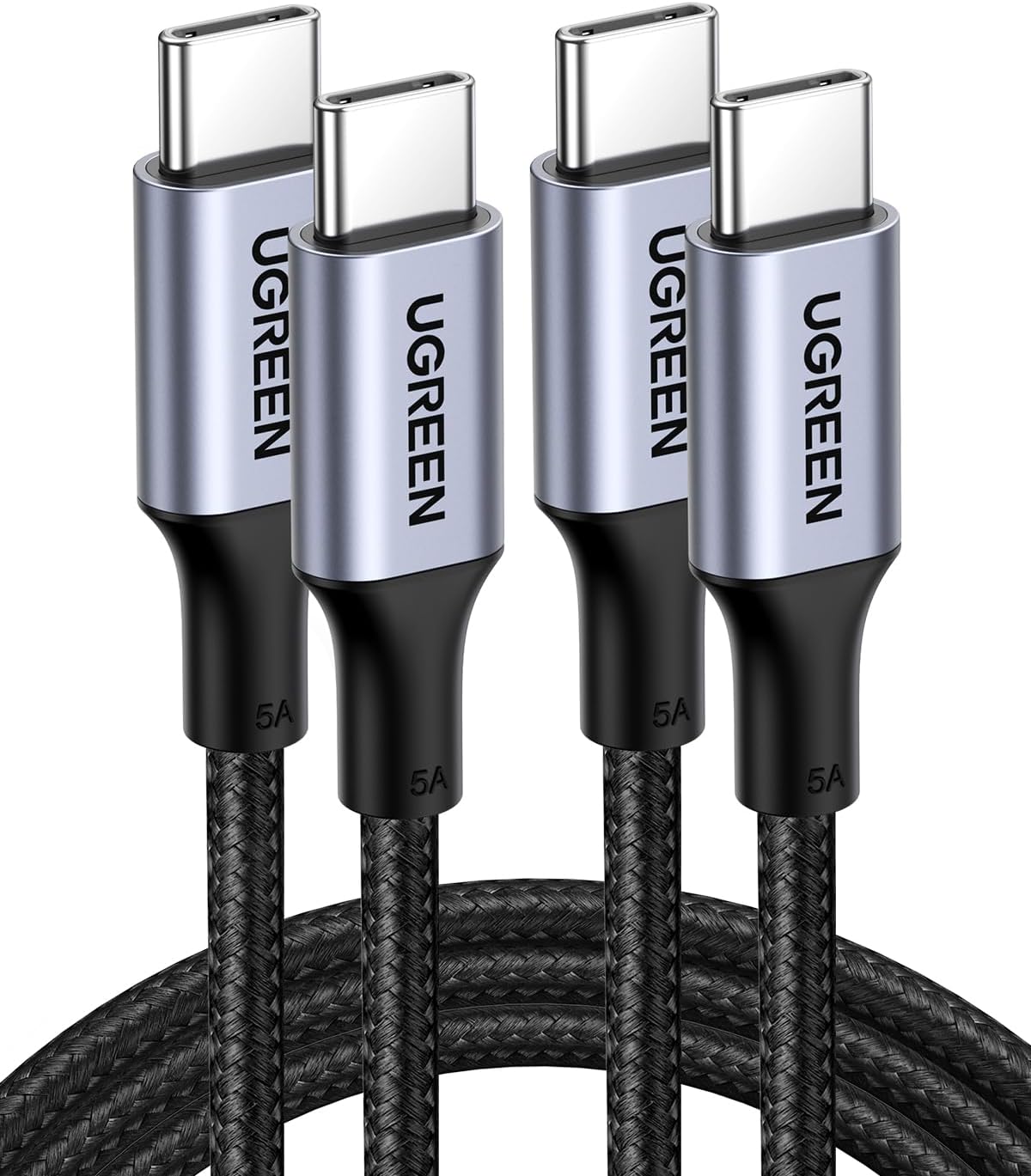 UGREEN USB C to USB C Cable, 100W 1-Pack USB C Charger Cable for iPhone 17/17 Air/17 Pro/17 Pro Max/16, MacBook Pro, iPad Pro, Dell XPS, Samsung Galaxy S25/S24/S23 Ultra, Switch, Pixel, 3.3FT Black