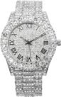 Charles Raymond Mens Big Rocks with Roman Numerals Fully Iced Out Colorful Dial Watch - ST10327 RN Single - Image 2