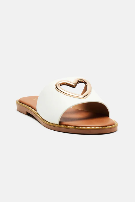Heart Of Gold Flat Sandals - Image 4