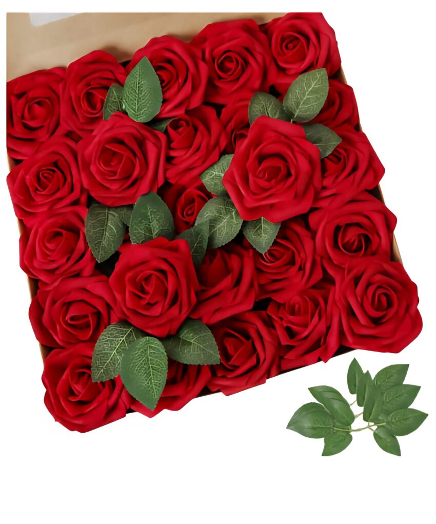 Boutons de fleurs rouges