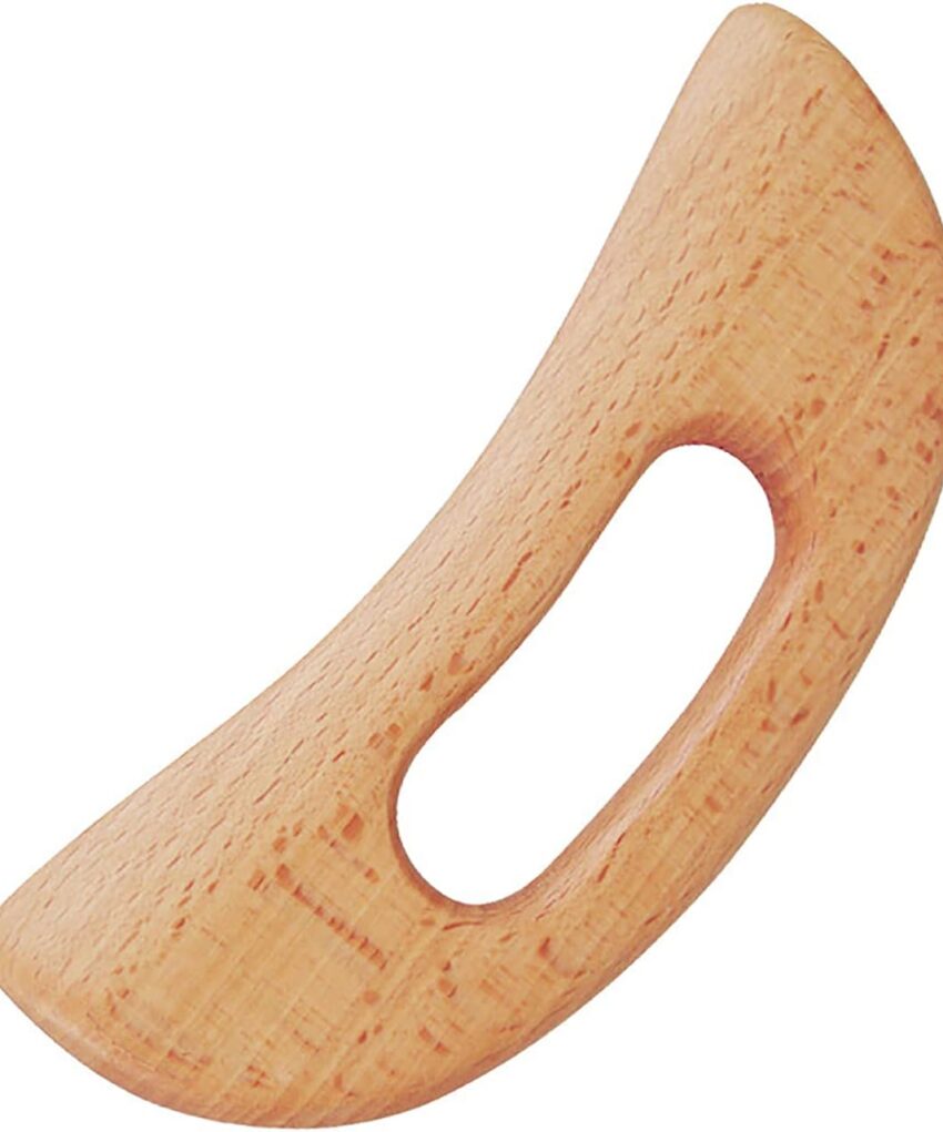 Lymphatic Drainage Massager, Wooden Gua Sha Tool for Body, Manual Massage Scraper for Anti Cellulite