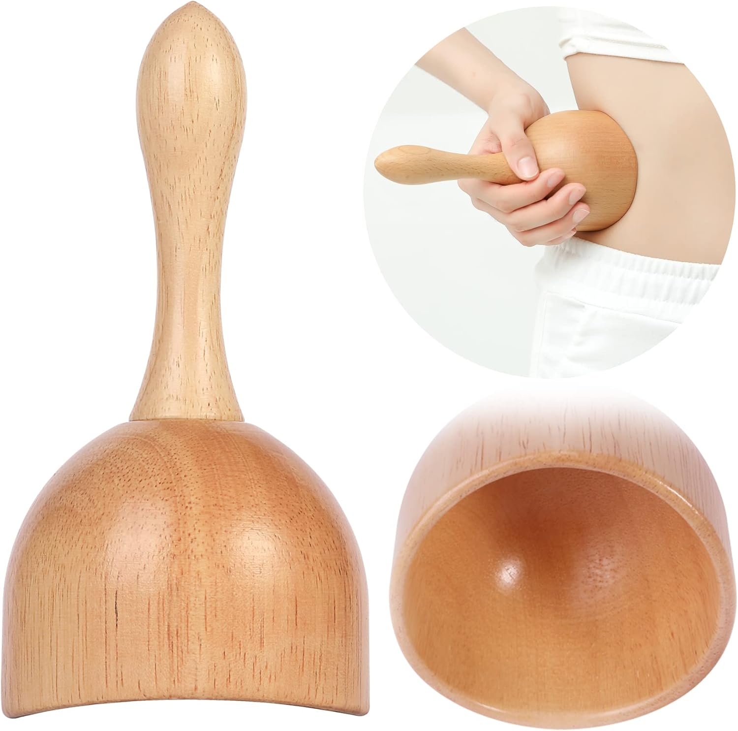 Handhleld Wooden Massage Cup Wood Therapy Massage Tool Body Sculpting Tools for Maderoterapia
