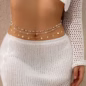 3pcs Bohemian Style Rice Bead Beaded Body Chain belly